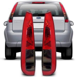 Lanterna Fiesta Hatch 08 09 10 11 2012 2013 14 Fumê 1ª Linha Esquerdo/motorista Vermelho