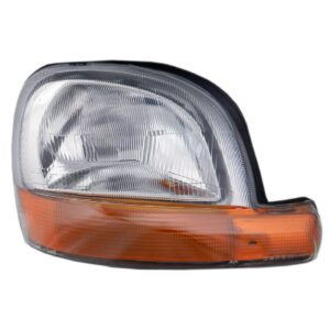 Farol Kangoo 1999 A 2005 Cromado C/pisca Ambar Ld Direito/passageiro