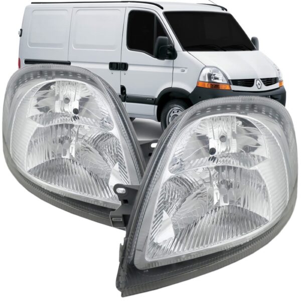 Farol Master 2009 2010 2011 2012 Cromado 1ª Linha Esquerdo/motorista