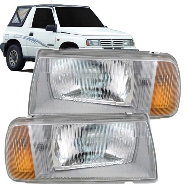 Farol Vitara 1988 1989 1990 91 92 93 1994 1995 1996 1ª Linha Esquerdo/motorista