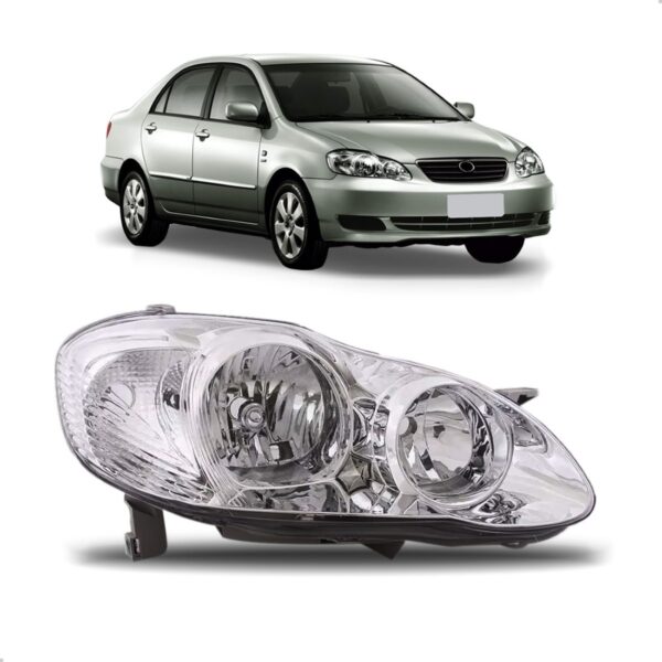 Farol Toyota Corolla 2002 2003 2004 1ª Linha - Direito/passageiro