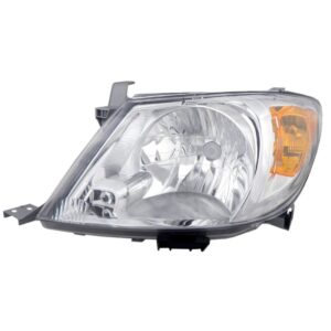 Farol Hilux Srv 2005 A 08 Cromado Foco Simple Pisca Ambar Ld Direito/passageiro