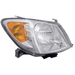 Farol Hilux Srv 2005 A 08 Cromado Foco Simple Pisca Ambar Ld Direito/passageiro