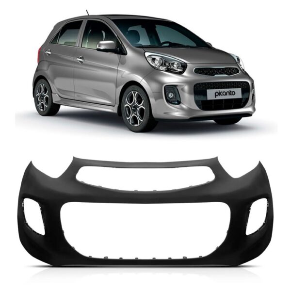 Parachoque Dianteiro Picanto Kia 2016 2017 2018 Preto