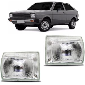 Farol Gol Bx 1980 A 1983 Cromado 1ª Linha Esquerdo/motorista