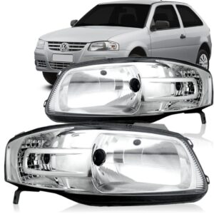 Farol Gol G4 Parati Saveiro 03 04 05 06 07 08 09 Cromado Lado Esquerdo