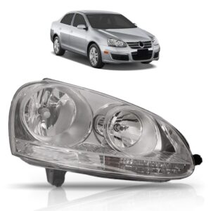 Farol Jetta 2005 2006 2007 2008 2009 2010 Cromado 1ª Linha Direito/passageiro