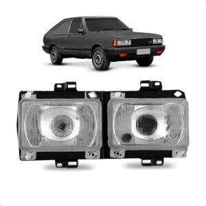 Farol Passat Pointer 1983 1984 1985 1986 1987 1988 Cromado Lado Esquerdo