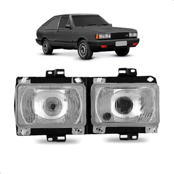 Farol Passat Pointer 1983 1984 1985 1986 1987 1988 Cromado Lado Esquerdo