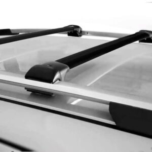 Travessa Bagageiro De Teto T-cross Tcross Volks  Slim Preta Preto