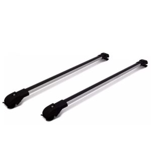 Rack De Teto Travessa T-cross Tcross Volks Slim Prata 45kg Preto