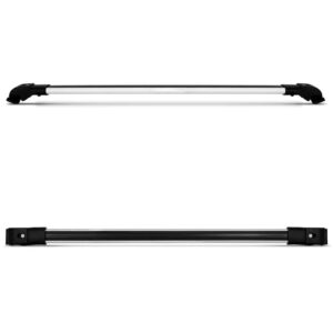 Rack De Teto Travessa T-cross Tcross Volks Slim Prata 45kg Preto