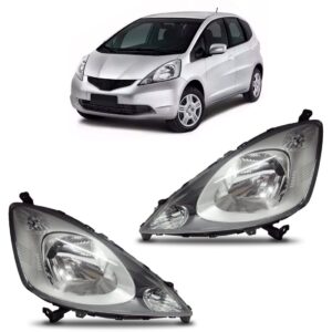 Farol New Fit 2009 2010 2011 2012 2013 Cromado Lado Direito