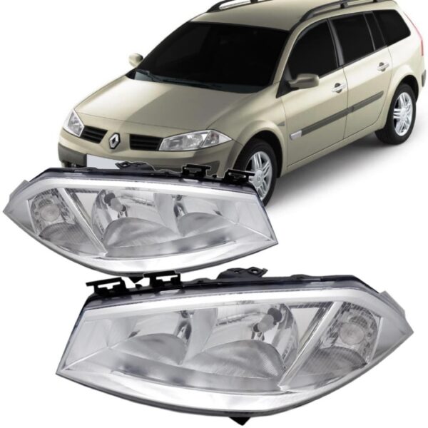 Farol Megane 2006 2007 2008 2009 2010 2011 2012 Lado Esquerdo