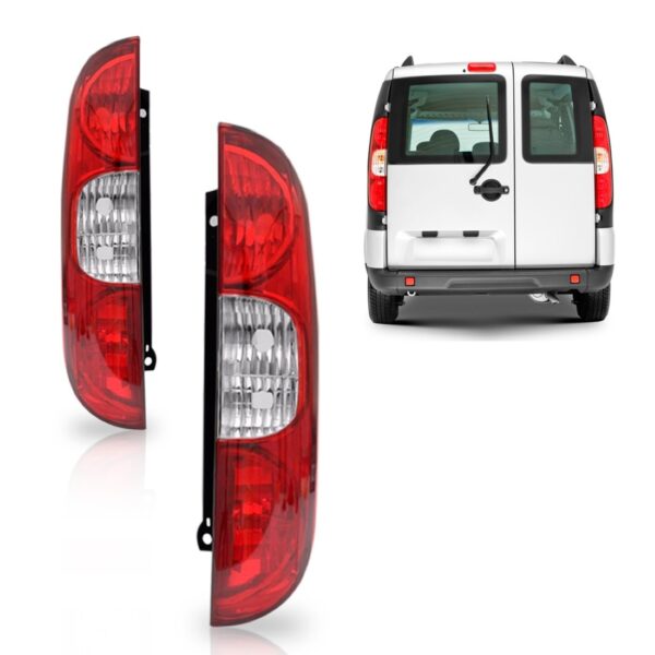 Lanterna Traseira Fiorino 14 A 23 Doblo 10 A 21 1ª Linha Direito/passageiro Vermelho