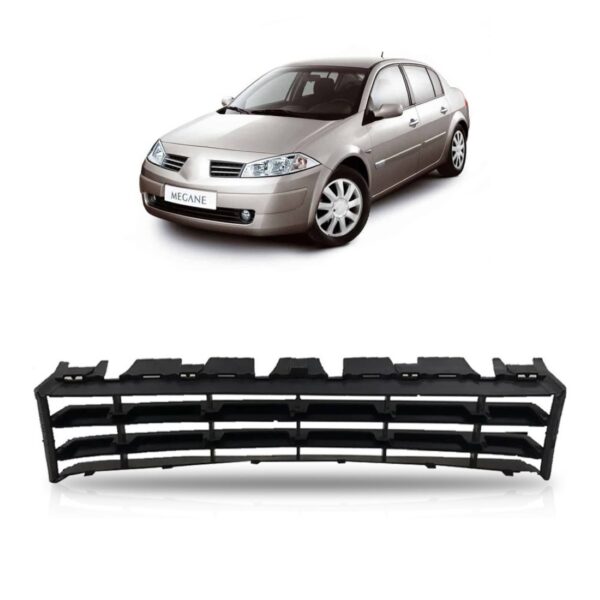 Grade Inferior Envolvente Megane 2007 2008 A 2012 1a Linha - Preto