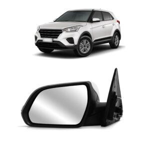 Retrovisor Creta 2017 2018 Elétrico Com Pisca Lado Esquerdo