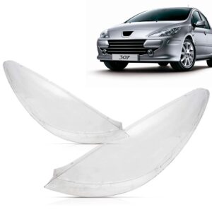 Lente Farol Para Peugeot 307 2007 2008 2009 2010 2011 2012 Lado Direito