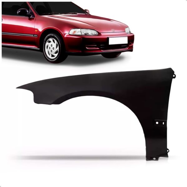 Paralama Civic 1992 1993 1994 1995 2 Portas Sem Furo Lado Esquerdo