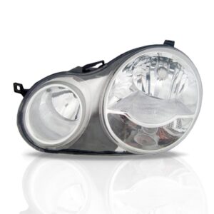 Farol Polo Hatch Sedan 03 04 05 06 Mascara Cromada 1ª Linha Esquerdo/motorista