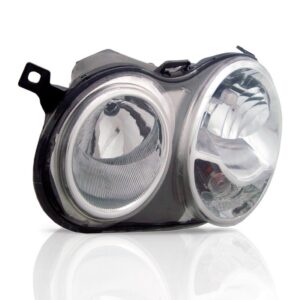 Farol Polo Hatch Sedan 03 04 05 06 Mascara Cromada 1ª Linha Esquerdo/motorista