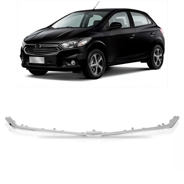 Aro Moldura Grade Superior Onix Prisma 2017 A 2020 Cromado