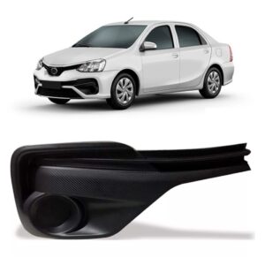 Moldura Milha Etios 2018 A 2019 Fechada Sem Furo Esquerdo