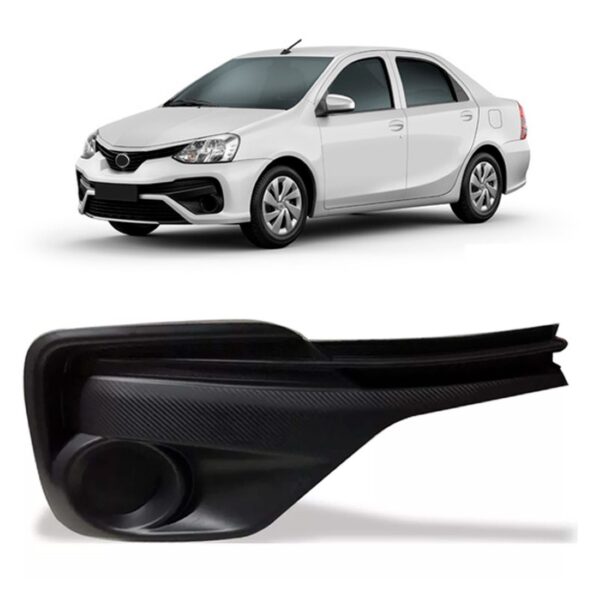 Moldura Milha Etios 2018 A 2019 Fechada Sem Furo Esquerdo