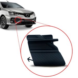 Tampa Acabamento Parachoque Etios 2018 A 2019 Reboque - Preto