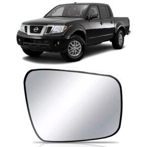 Lente Retrovisor Nissan Frontier 2017 2018 2019 Com Base Lado Direito