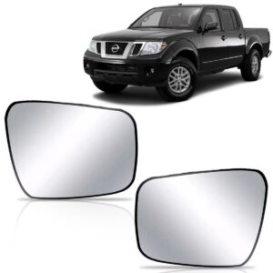 Lente Retrovisor Nissan Frontier 2017 2018 2019 Com Base Lado Direito
