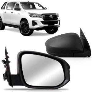 Retrovisor Toyota Hilux 2016 2017 2018 Fixo Preto Lado Direito
