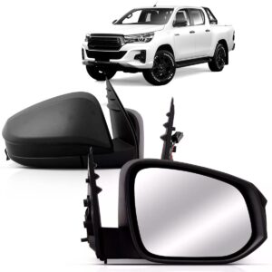 Retrovisor Toyota Hilux 2016 2017 2018 Fixo Preto Lado Direito