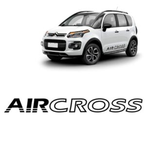Adesivo Lateral De Portas Citroen Aircross 2011 A 2015 Preto