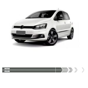 Kit Adesivo Lateral Fox Run 2017 2018 Adesivo Grafite