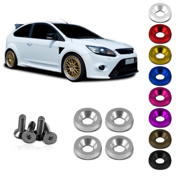 Jogo Parafuso Para Placas De Alumínio Anodizado Várias Cores Cor Prata