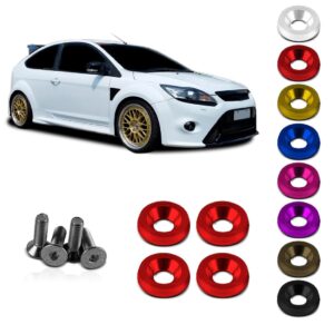 Jogo Parafuso Para Placas De Alumínio Anodizado Várias Cores Cor Vermelho