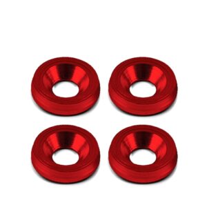 Jogo Parafuso Para Placas De Alumínio Anodizado Várias Cores Cor Vermelho