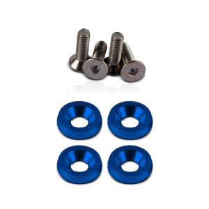 Jogo Parafuso Para Placas De Alumínio Anodizado Várias Cores Cor Azul