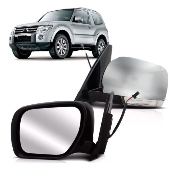 Retrovisor Pajero Full 2008 A 2013 Eletrico Pisca Cromado Le
