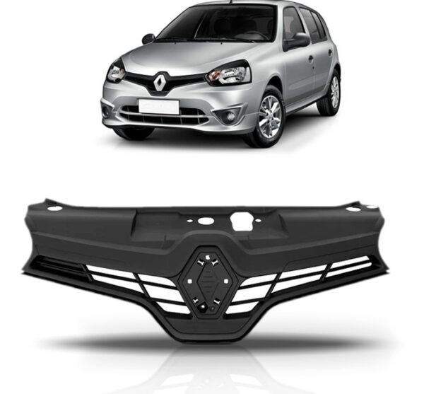 Tela Frontal Dianteira Para Renault Clio 2013 2014 2015 Preto
