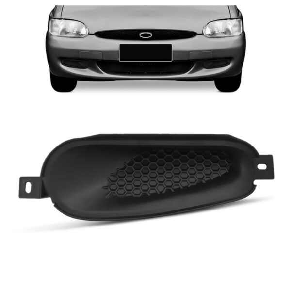 Grade Do Parachoque Para  Escort Zetec 1998 A 2002 Ld Preto Esquerdo