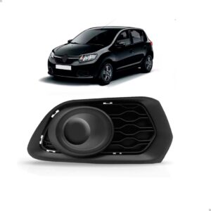 Moldura Farol Milha Sandero 2015 16 A 2017 Preto Sem Furo Le Esuerdo