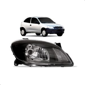 Farol Celta Prisma 2007 2008 2009 10 Mascara Negra 1ª Linha Direito/passageiro