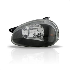 Farol Para Corsa 2000 01 02 03 04 06 07 08 10 Mascara Negra Lado Esquerdo