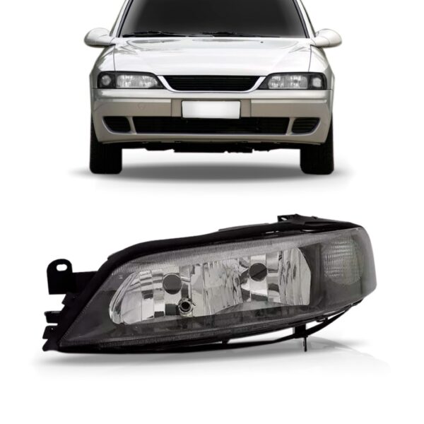 Farol Para Vectra Mascara Negra 2000 A 2005 1ª Linha Esquerdo/motorista