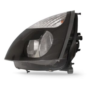 Farol Clio 2003 A 2005 Fumê Mascara Negra 1ª Linha - Esquerdo/motorista