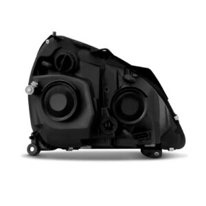 Farol Clio 2003 A 2005 Fumê Mascara Negra 1ª Linha - Esquerdo/motorista