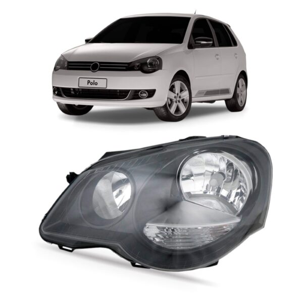 Farol Polo 2007 2008 2009 2010 2011 2012 Gti 1ª Linha Esquerdo/motorista