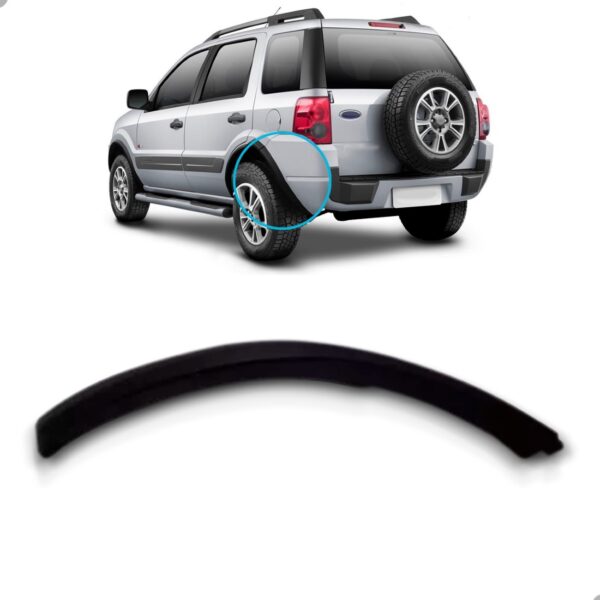 Alargador Paralama Traseira Ecosport 2003 A 2012 Parte Menor Lado Esquerdo